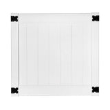 Outdoor Essentials Woodbridge 4-ft H x 4-ft W White Privacy Vinyl Flat-top Fence Gate (Unassembled)