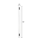 Outdoor Essentials Woodbridge 6-ft H x 5-in W White Vinyl End Fence Post (Assembled)