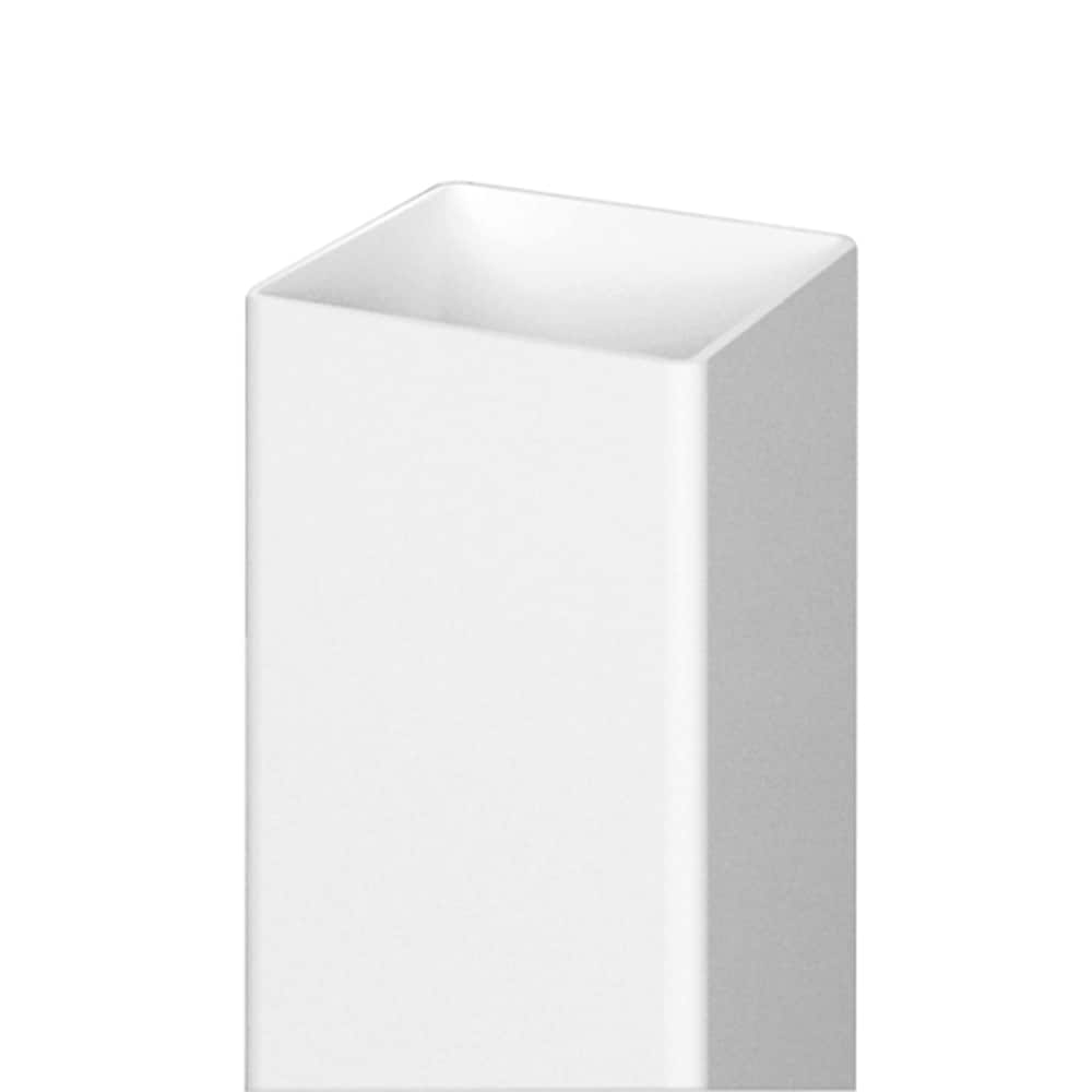Outdoor Essentials PicketLock 6-ft H x 4-in W White Vinyl Blank Fence Post (Unassembled)