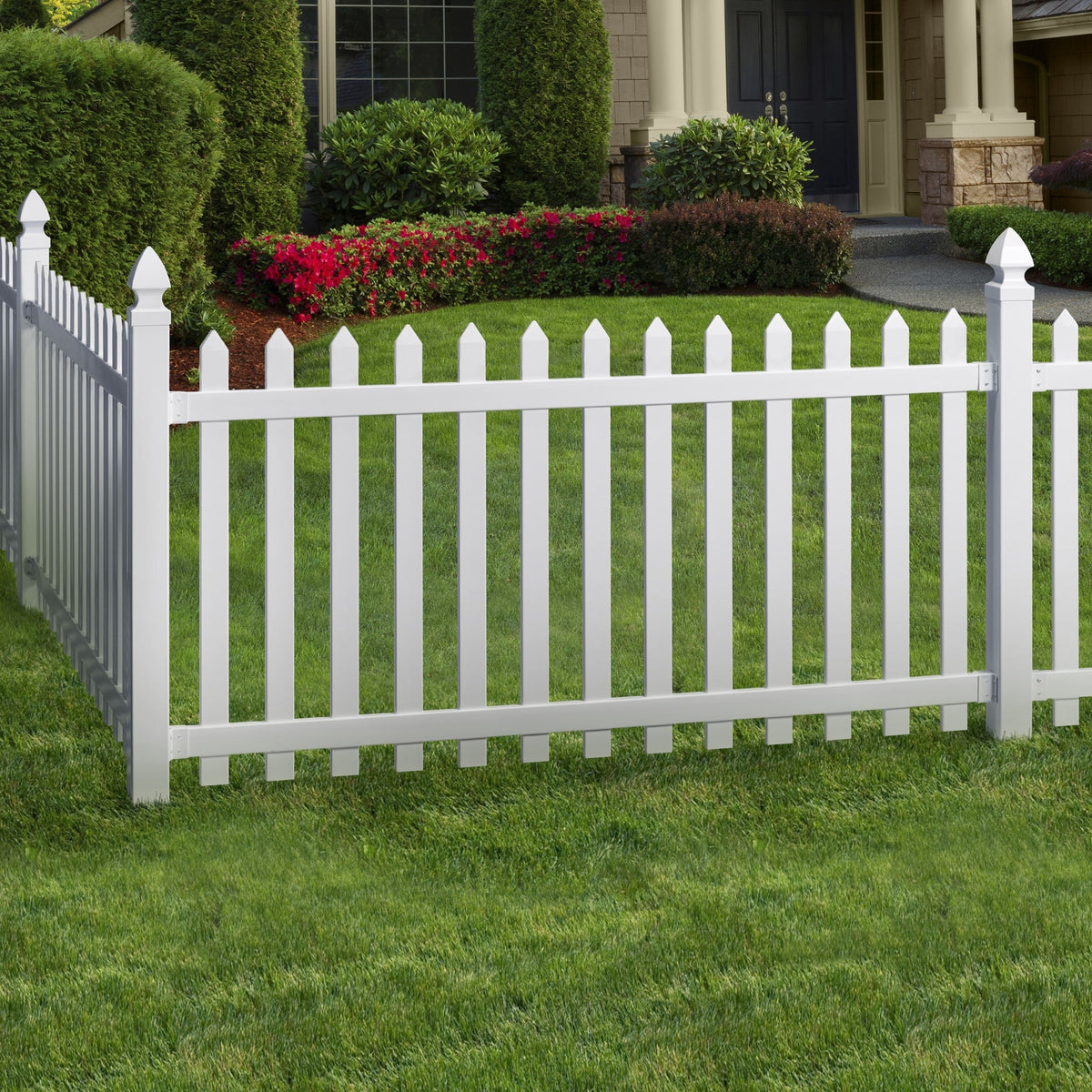 Outdoor Essentials PicketLock 6-ft H x 4-in W White Vinyl Blank Fence Post (Unassembled)