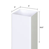 Outdoor Essentials PicketLock 8-ft H x 5-in W White Vinyl Blank Fence Post (Unassembled)