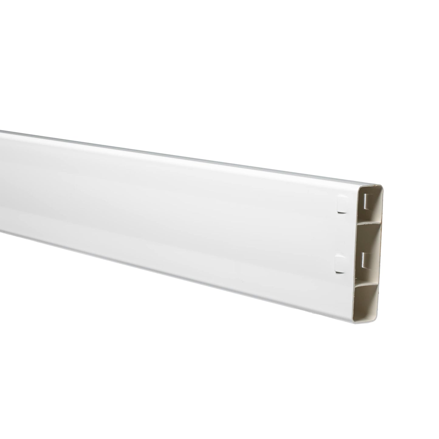 Outdoor Essentials 8-ft H x 0.5-ft W White Vinyl Flat-top Fence Rail (Unassembled)