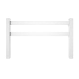Outdoor Essentials 8-ft H x 0.5-ft W White Vinyl Flat-top Fence Rail (Unassembled)