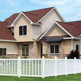 Outdoor Essentials Evanston 6-ft H x 4-in W White Vinyl Corner Fence Post (Unassembled)