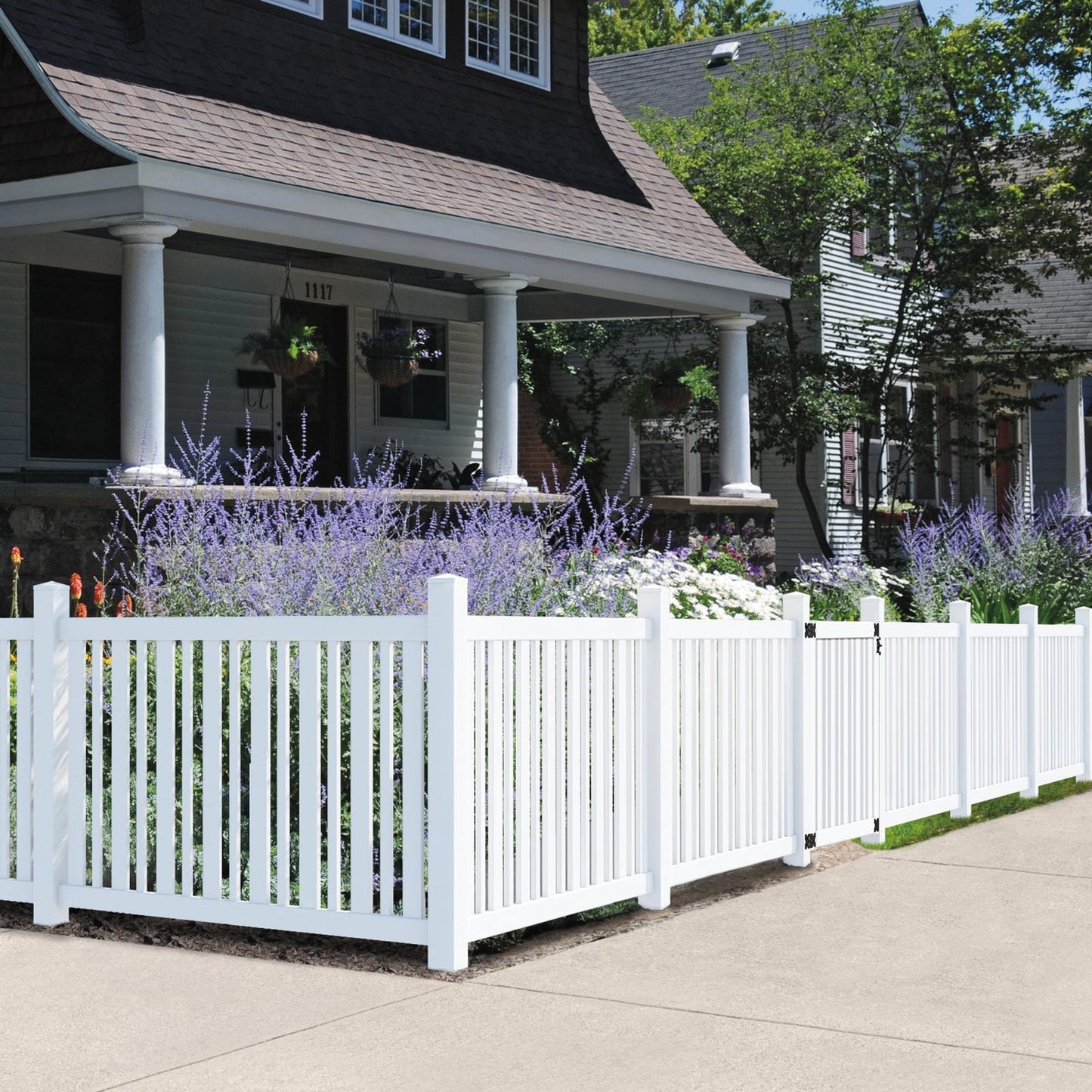 Outdoor Essentials Evanston 6-ft H x 4-in W White Vinyl Corner Fence Post (Unassembled)