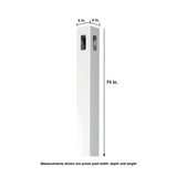 Outdoor Essentials Evanston 6-ft H x 4-in W White Vinyl Corner Fence Post (Unassembled)