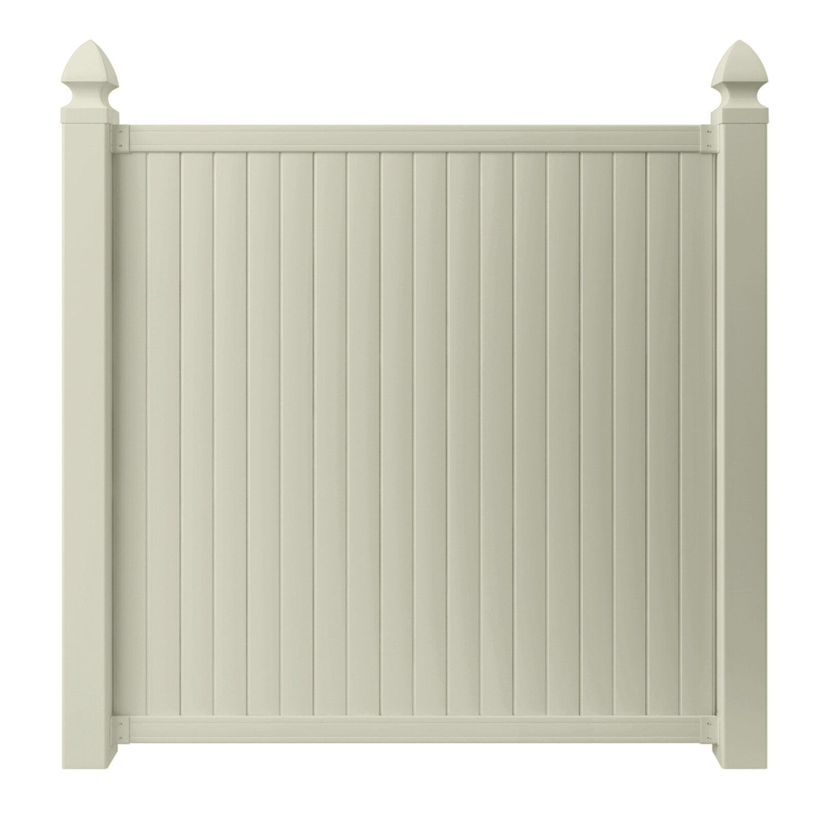 Outdoor Essentials Somerset 6-ft H x 6-ft W Tan Privacy Vinyl Flat-top Fence Panel (Unassembled)
