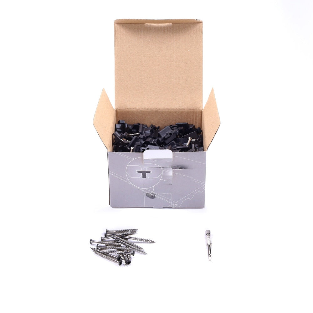 Deckorators Stowaway 1.266-in Black Hidden Deck Fastener 100-sq ft (90-Pack)