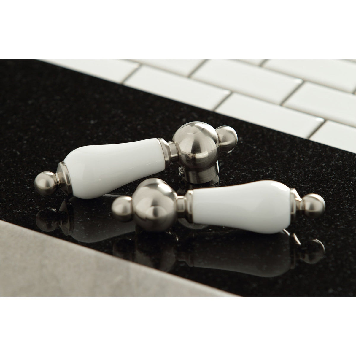 Elements of Design Brushed Nickel 2-Handle Deck-Mount Bridge Kitchen Faucet with Side Sprayer