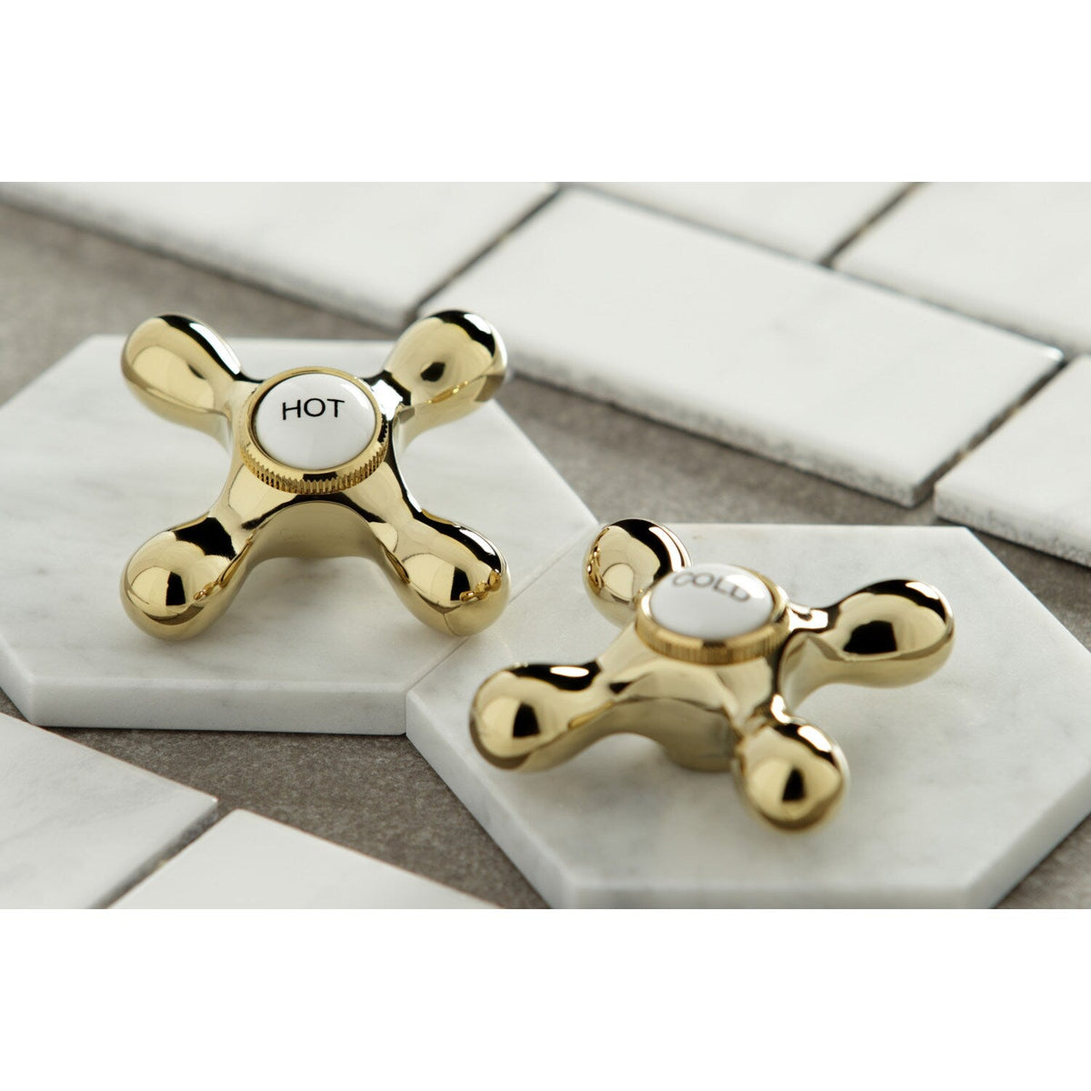 Elements of Design Polished Brass 2‑Handle Deck‑Mount Bridge Kitchen Faucet with Side Sprayer