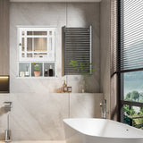 Forclover 19-in x 23.5-in Medicine Cabinet Bathroom Storage Wall Cabinet with Mirror in White