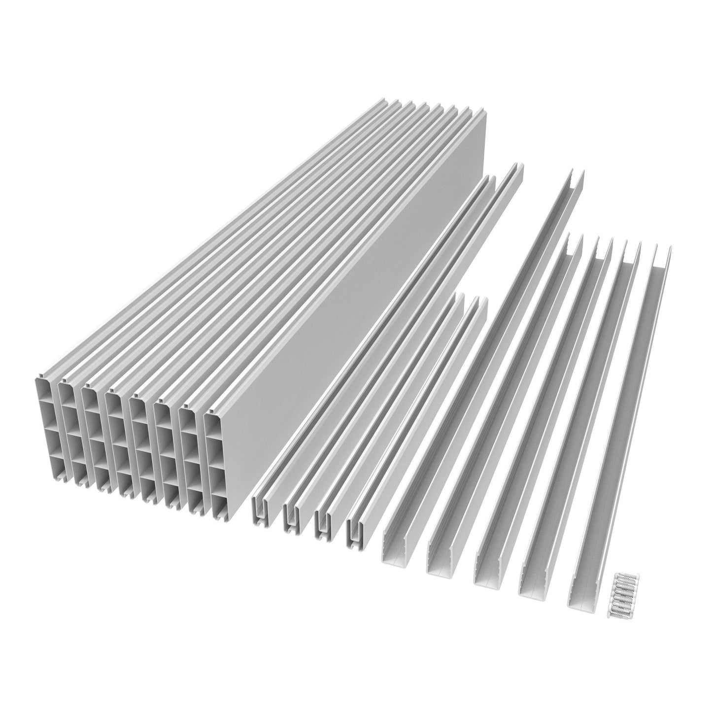 Freedom 6-ft H x 4-ft W White Vinyl Flat-top Fence Panel (Assembled)