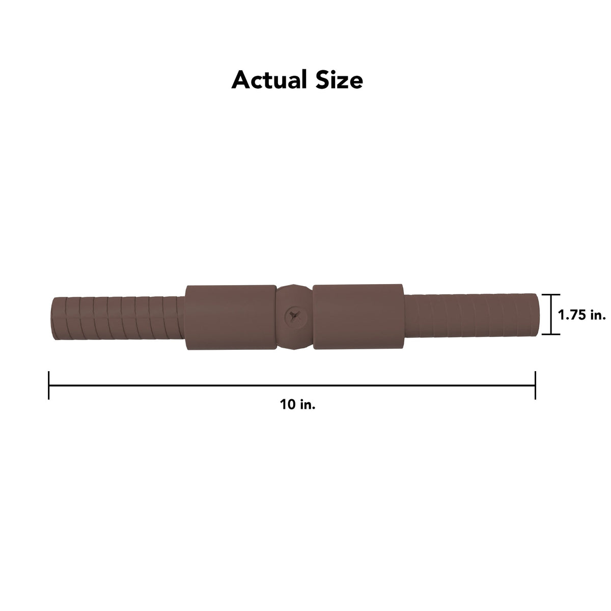 Deckorators ADA Handrail System 1-ft x 2-in Weathered Brown Aluminum Deck Handrail Kit