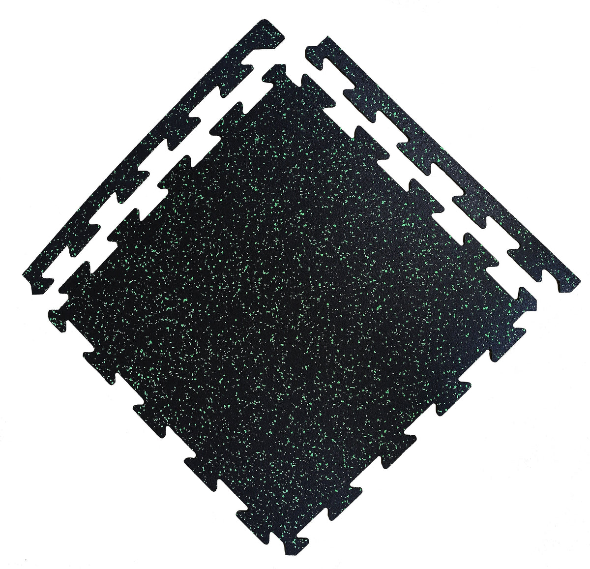 Courage GymFloor 24-in W x 24-in L x 0.236-in T Interlocking Rubber Gym Floor Tile (34-sq ft) (8-Pack)