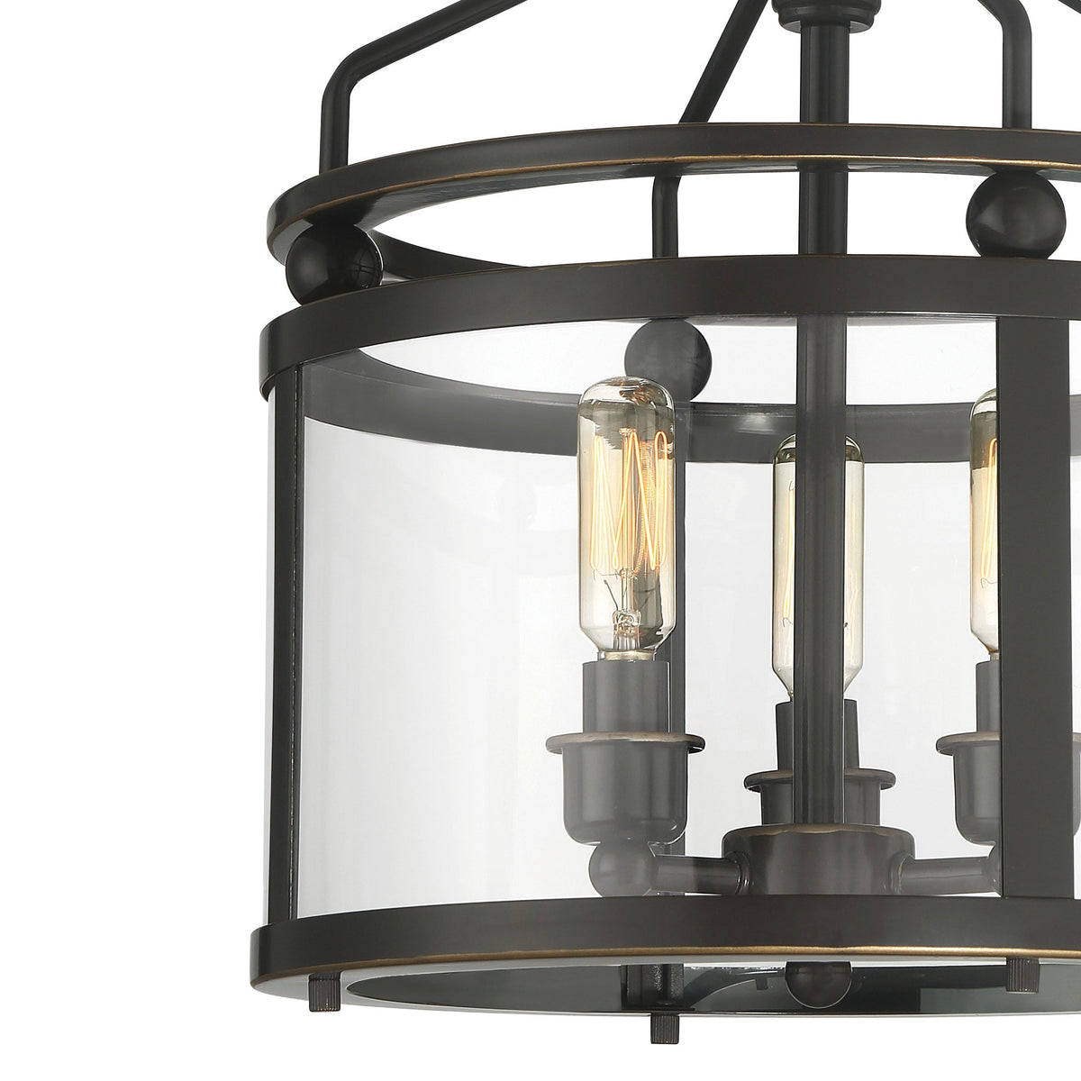 Quoizel Norfolk 11.87-in Oil Rubbed Bronze Transitional Semi-Flush Mount Light