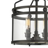 Quoizel Norfolk 11.87-in Oil Rubbed Bronze Transitional Semi-Flush Mount Light