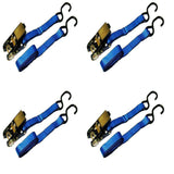15 ft. x 1 in. 1500 lbs. Ratchet Tie-Down Strap (4-Pack) - Super Arbor