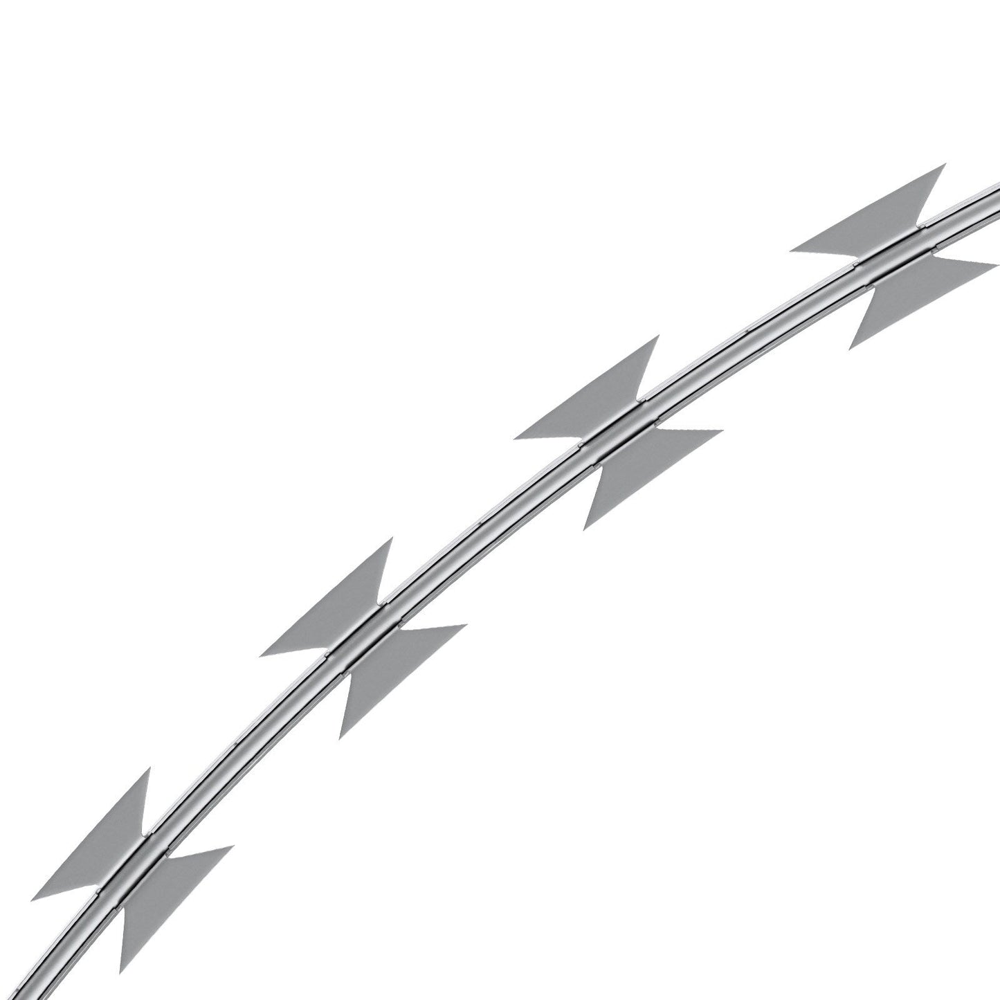 VEVOR 2-Roll Razor Wires x 1-1/2-in W Gray/Silver Galvanized Steel Round Yard Fence Rail