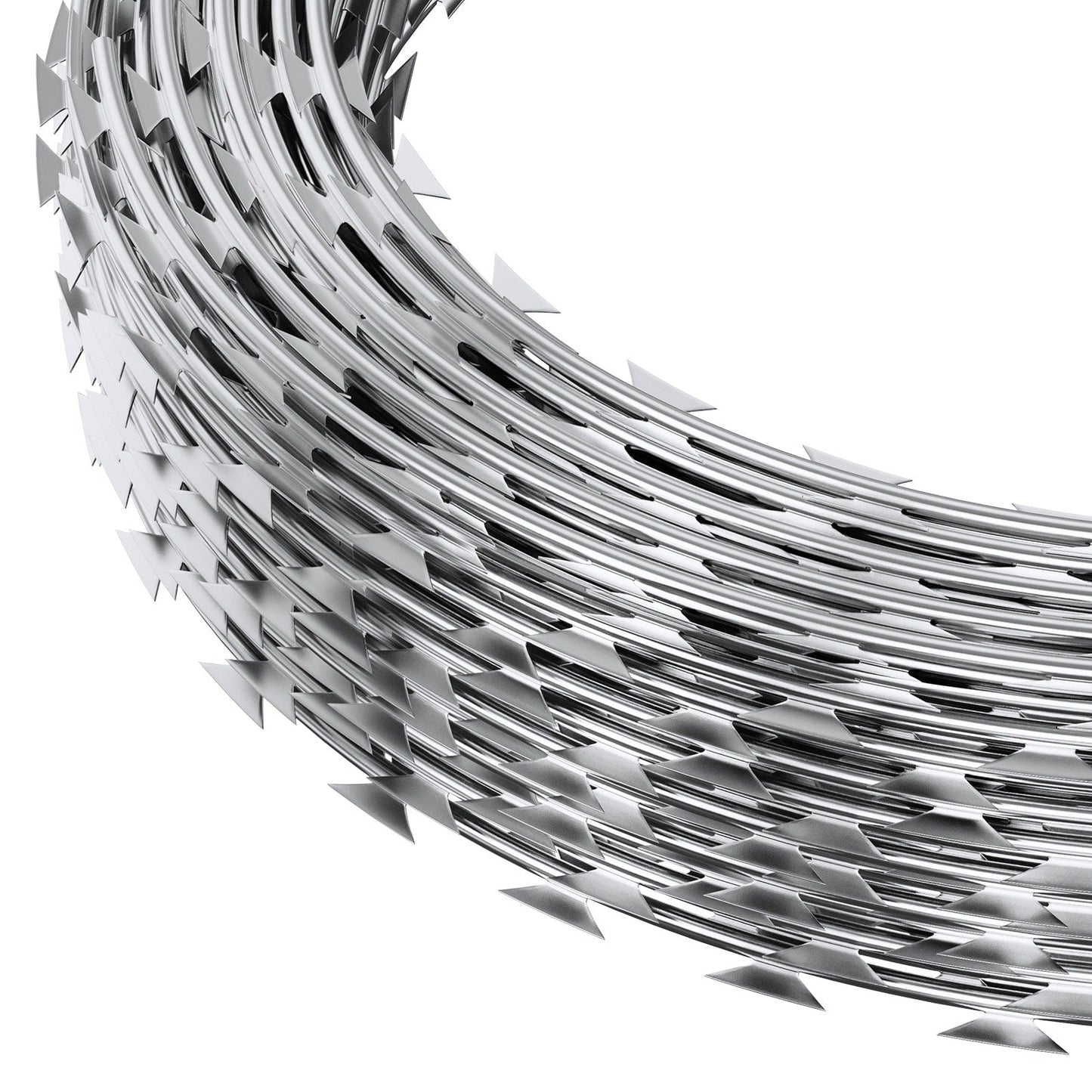 VEVOR 3-Roll Razor Wires x 1-1/2-in W Gray/Silver Galvanized Steel Round Yard Fence Rail