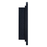 TEHOME 16-in x 24-in Recessed Mount Matte Black Mirrored Medicine Cabinet