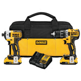 DEWALT XR 2-Tool 20-Volt Max Brushless Power Tool Combo Kit with Soft Case, Charger and 2 Batteries (DCK283D2)