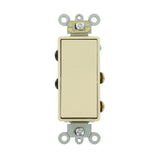 20 Amp Decora Plus Commercial Grade Double Pole Rocker Switch, White - Super Arbor