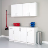 Prepac Elite 32-in W x 30-in H Wood Composite White Wall-mount Utility Storage Cabinet