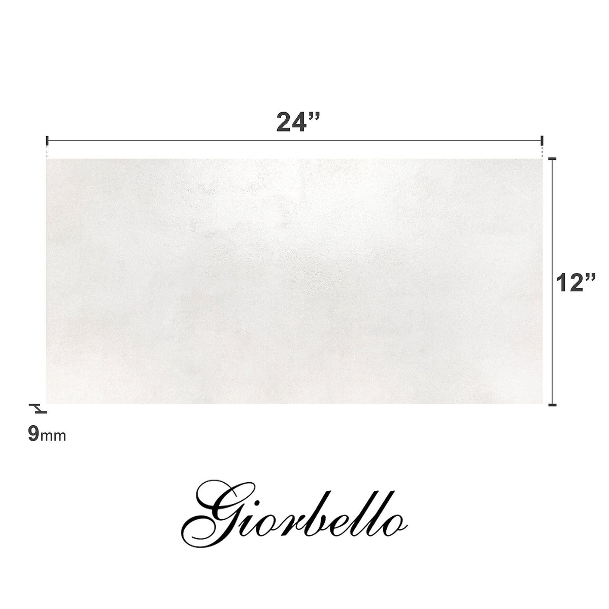 Giorbello Carved Moon White 12-in x 24-in Glazed Porcelain Floor and Wall Tile (10-sq. ft/ Carton)