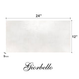 Giorbello Carved Moon White 12-in x 24-in Glazed Porcelain Floor and Wall Tile (10-sq. ft/ Carton)