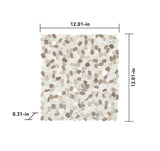 Satori Mixed Warm Blend 12-in x 12-in Honed Natural Stone Marble Pebble Floor and Wall Tile (9.6-sq ft/Carton)