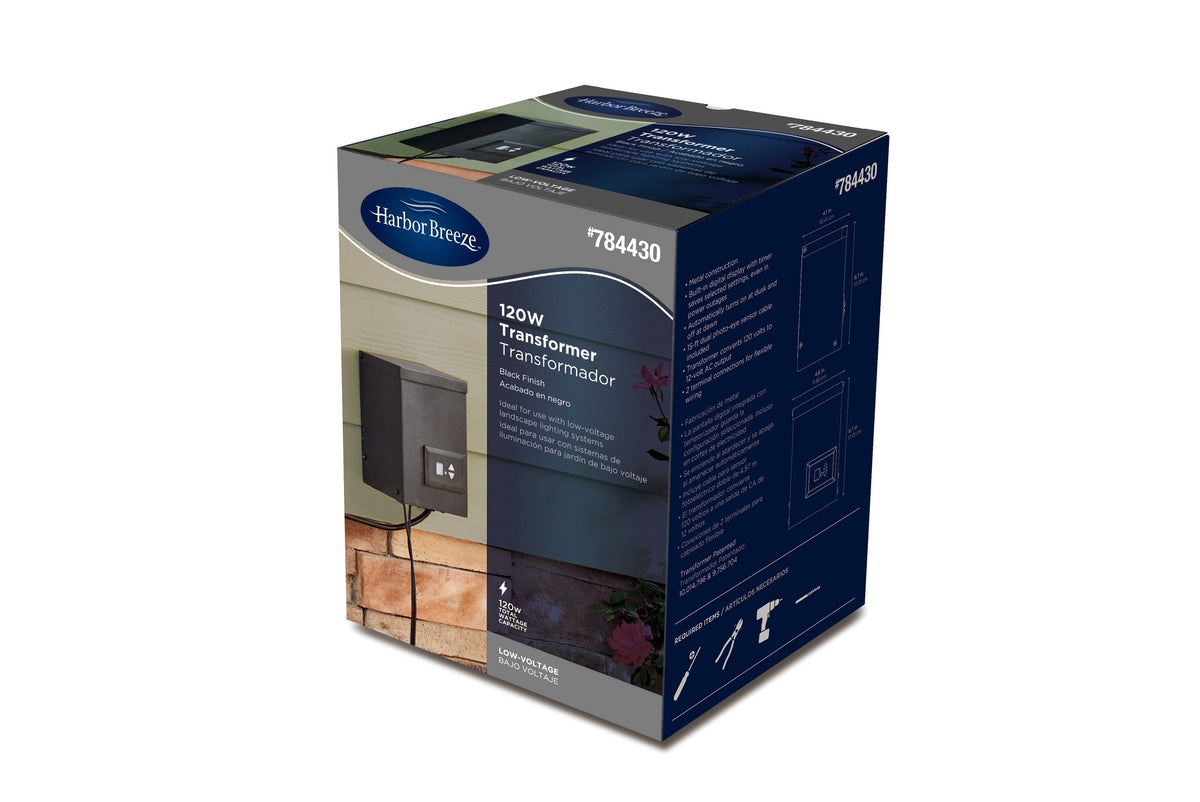Portfolio 120-Watt Multi-Tap Landscape Lighting Transformer with Digital Timer