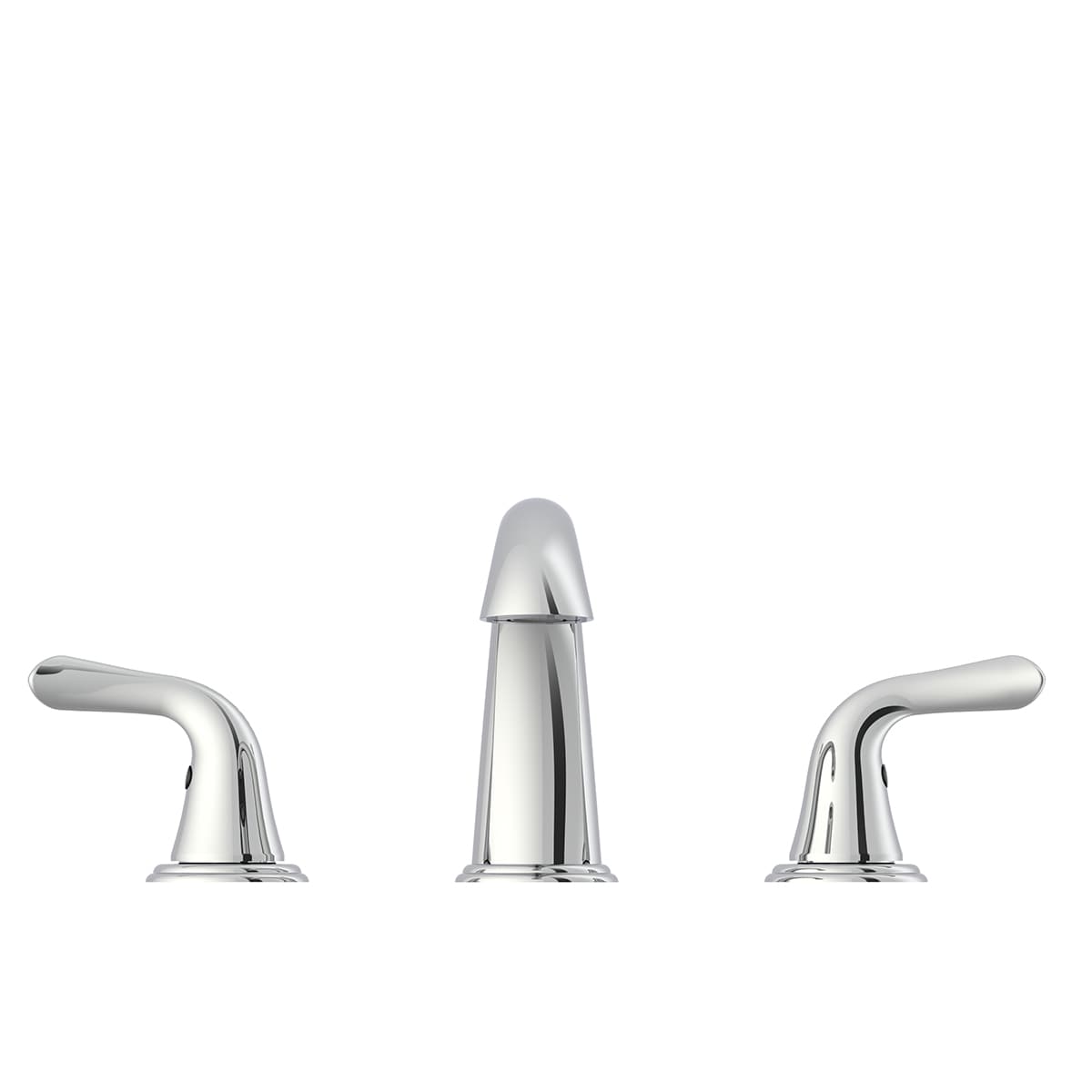 Project Source Dover Chrome 2‑Handle Widespread WaterSense Bathroom Sink Faucet with Drain