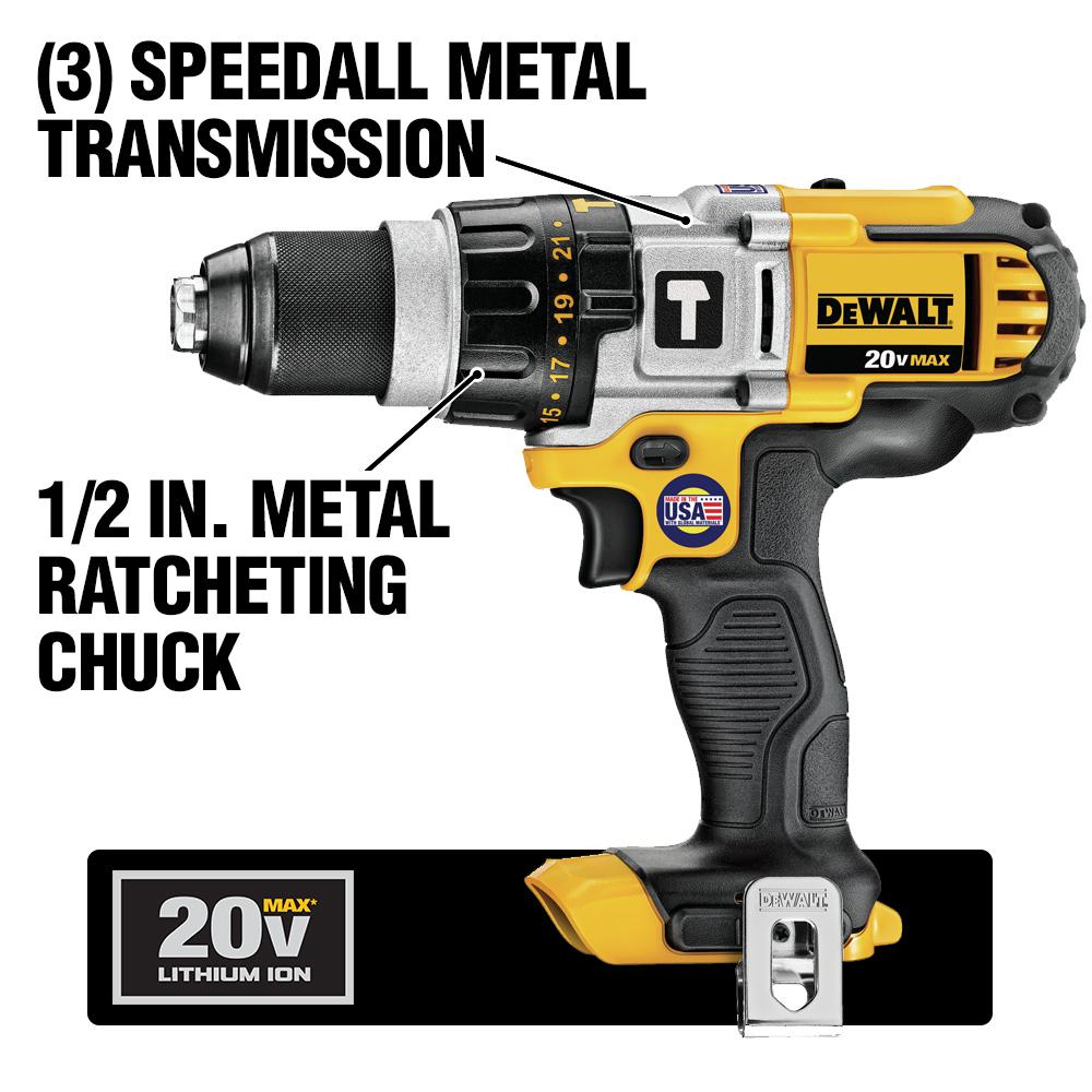 20-Volt MAX XR Lithium-Ion Brushless Cordless Combo Kit (6-Tool) w/ Hammer Drill, (2) Batteries 5.0Ah, Charger and Bag - Super Arbor