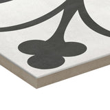 Satori Nouveau Flora Deco 8-in x 8-in Matte Porcelain Encaustic Floor and Wall Tile (0.43-sq. ft/ Piece)