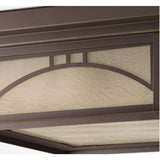Progress Lighting Residence 12-in Antique Bronze Indoor/Outdoor Flush Mount Ceiling Light, 2-Light