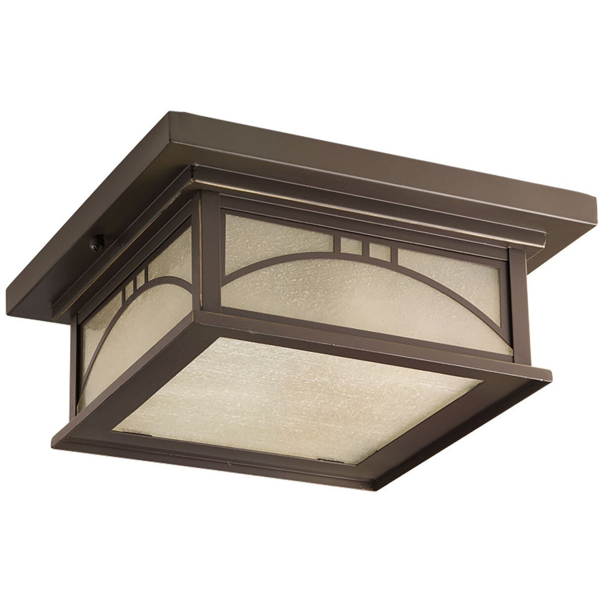 Progress Lighting Residence 12-in Antique Bronze Indoor/Outdoor Flush Mount Ceiling Light, 2-Light