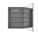 AAZJ V4 24-in x 32-in Lighted LED Fog Free Surface/Recessed Mount Silver Mirrored Soft Close Medicine Cabinet