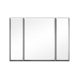 AAZJ AS 36-in x 26-in Surface/Recessed Mount Sliver Mirrored Soft Close Medicine Cabinet