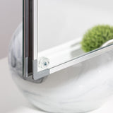 AAZJ AS 36-in x 26-in Surface/Recessed Mount Sliver Mirrored Soft Close Medicine Cabinet