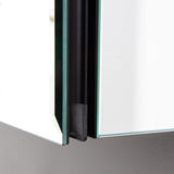 AAZJ 20-in x 26-in Surface/Recessed Mount Polished Mirrored Soft Close Medicine Cabinet