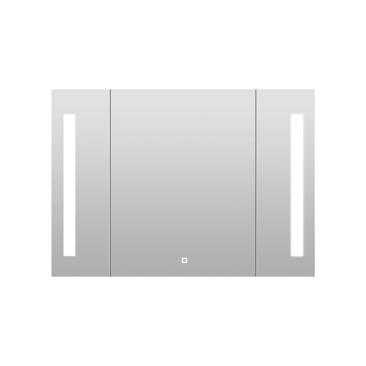 AAZJ AS 30-in x 26-in Lighted LED Fog Free Surface/Recessed Mount Black Mirrored Soft Close Medicine Cabinet