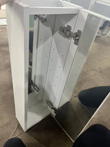 AAZJ 30-in x 10-in Surface/Recessed Mount White Mirrored Soft Close Medicine Cabinet