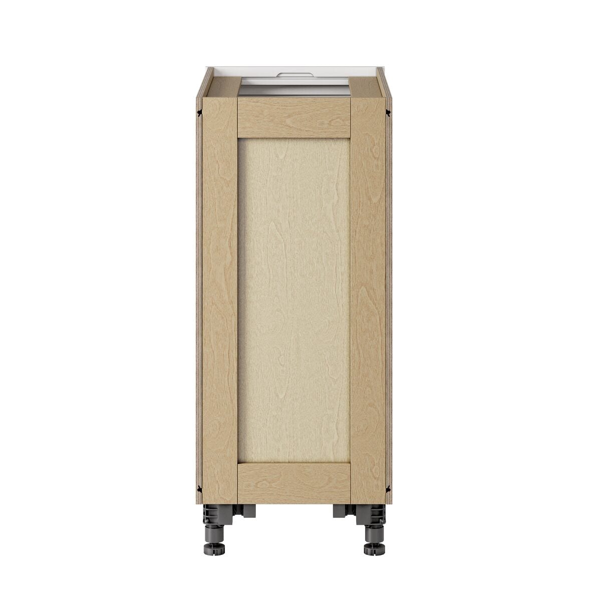 Whalen CLICK-IT Enfield 15-in W x 34.5-in H x 24-in D Classic White Birch Base Ready To Assemble Plywood Cabinet (Raised Panel Shaker Door Style)