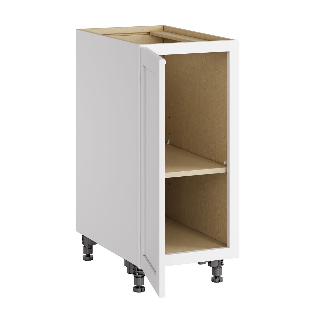 Whalen CLICK-IT Enfield 15-in W x 34.5-in H x 24-in D Classic White Birch Base Ready To Assemble Plywood Cabinet (Raised Panel Shaker Door Style)