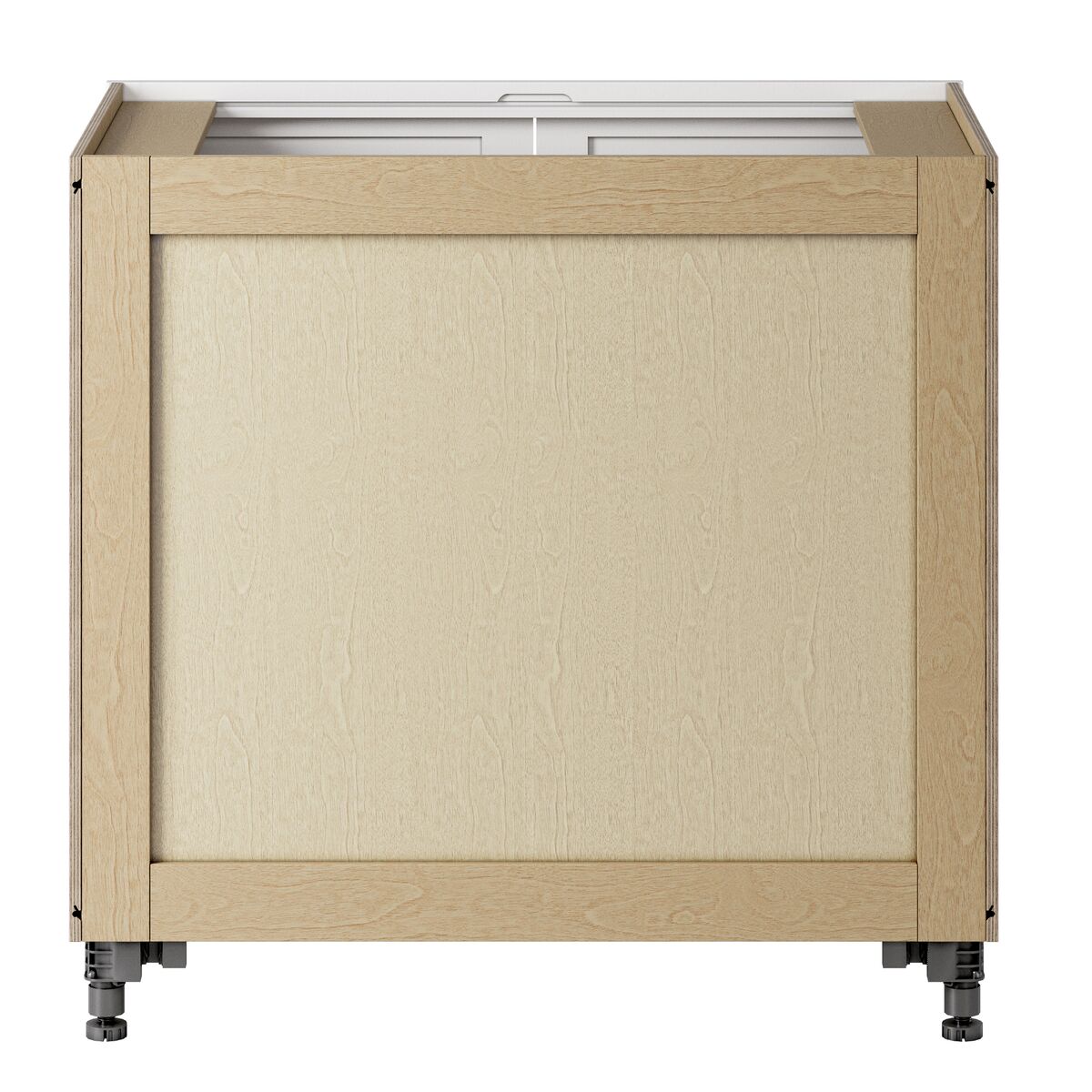 Whalen CLICK-IT Enfield 36-in W x 34.5-in H x 24-in D Classic White Birch Base Ready To Assemble Plywood Cabinet (Raised Panel Shaker Door Style)