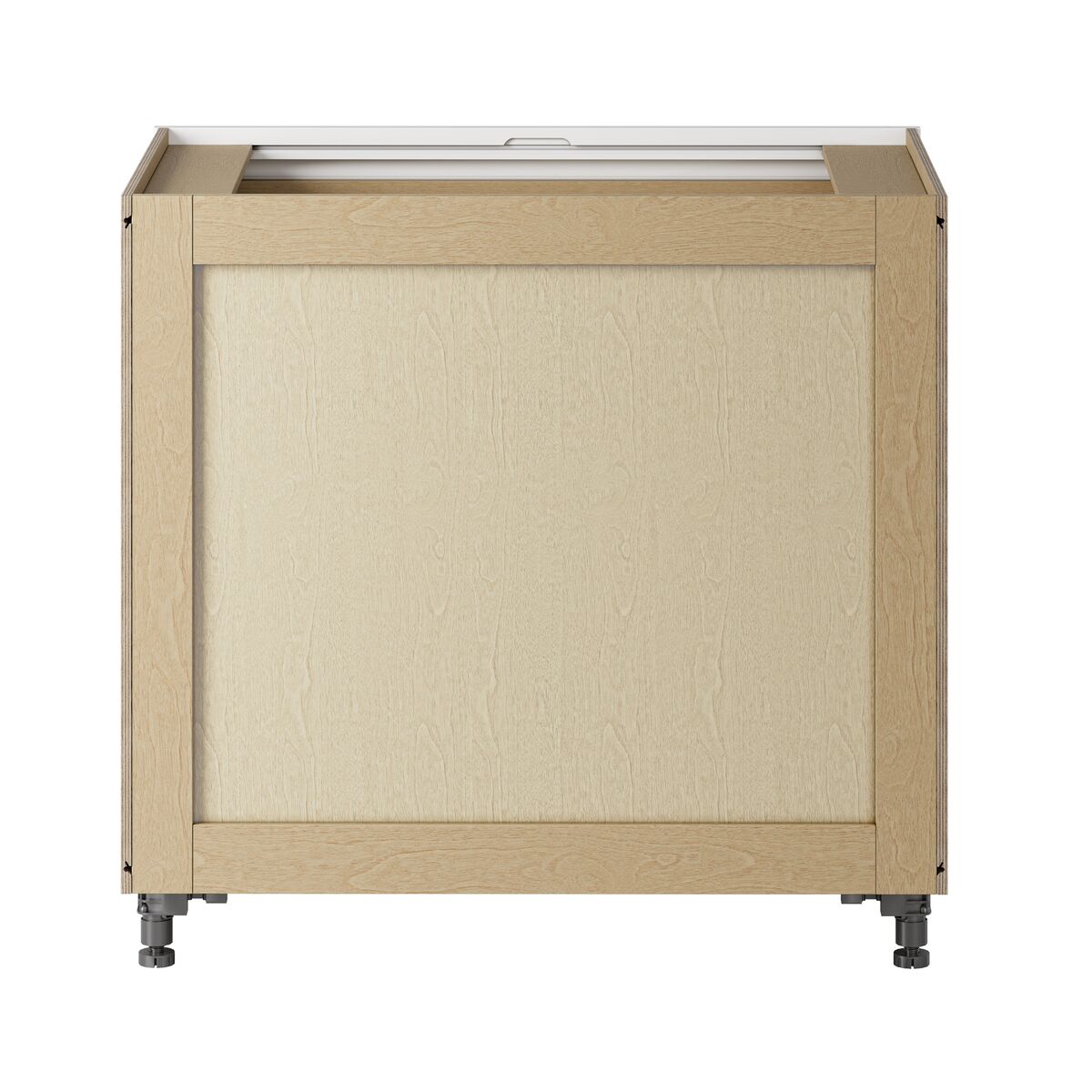 Whalen CLICK-IT Enfield 36-in W x 34.5-in H x 24-in D Classic White Birch 1-Drawer Base Ready To Assemble Plywood Cabinet (Raised Panel Shaker Style)