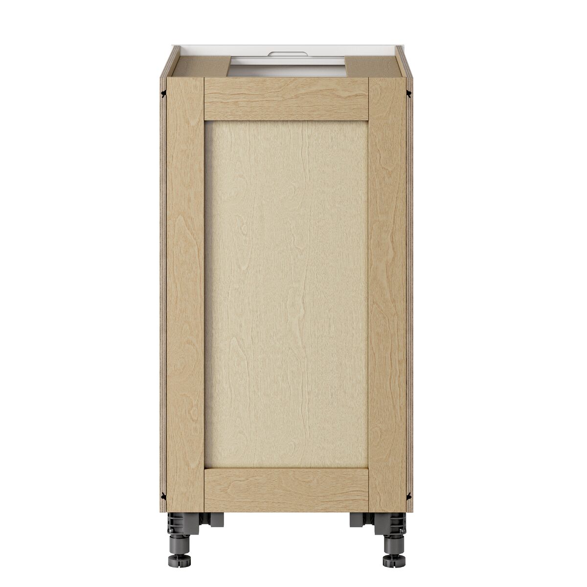 Whalen CLICK-IT Enfield 18-in W x 34.5-in H x 24-in D Classic White Birch 1-Drawer Base Ready To Assemble Plywood Cabinet (Raised Panel Shaker Style)