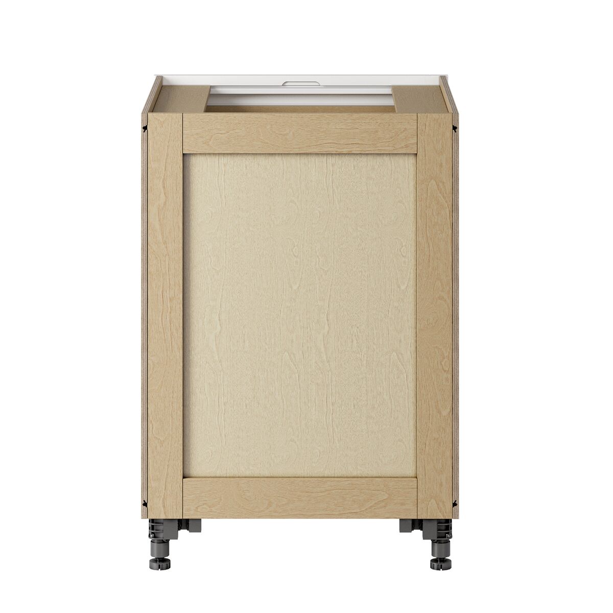 Whalen CLICK-IT Enfield 24-in W x 34.5-in H x 24-in D Classic White Birch 3-Drawer Base Ready To Assemble Plywood Cabinet (Raised Panel Style)