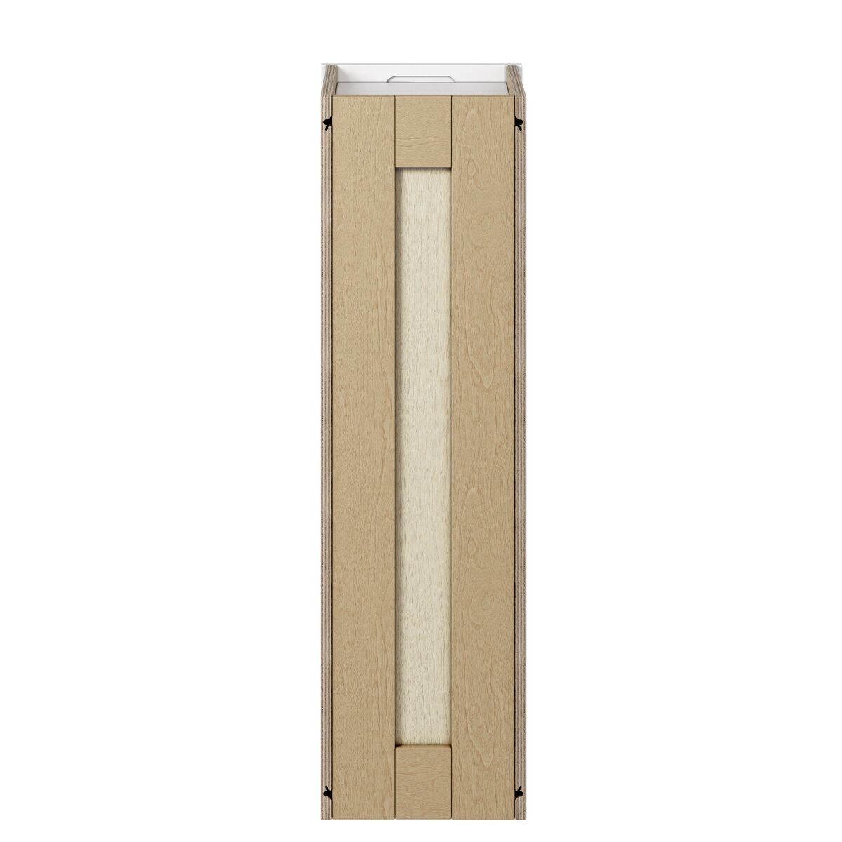 Whalen CLICK-IT Enfield 9-in W x 30-in H x 12-in D Classic White Birch Wall Ready To Assemble Plywood Cabinet (Raised Panel Shaker Door Style)