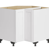 Whalen CLICK-IT Enfield 36-in W x 34.5-in H x 36-in D Classic White Birch Lazy Susan Corner Base Ready To Assemble Plywood Cabinet (Raised Panel Shaker Style)